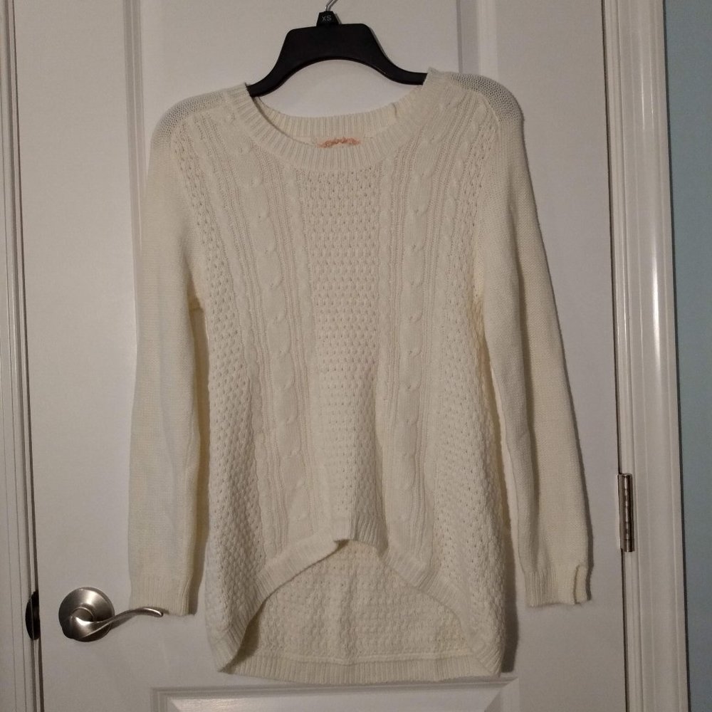 White Knitted Sweater